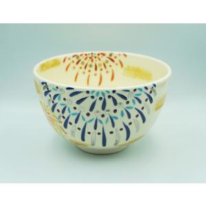 茶道具 茶碗 茶碗 色絵 夏の大三角 加藤起楽 化粧箱 : 新古茶道具
