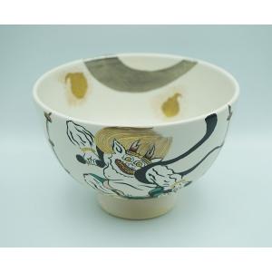 茶道具 菓子器 縁高 縁高重 朱塗り 花鳥 淡々斎好写し 五段 中村湖彩作