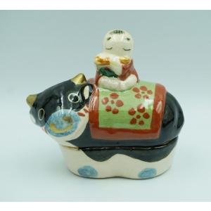 茶道具 香合 瓢香合 染付 花鳥文 西村徳泉 尋牛斎御書付 桐箱 : 新古