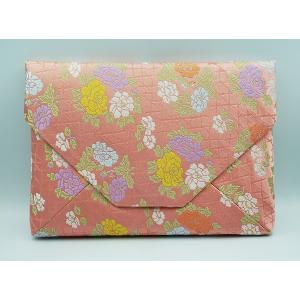 【数寄屋袋3   東山裂】正絹 〇【茶器/茶道具 数奇屋袋（数寄屋袋）】 大サイズ 仕切り付き