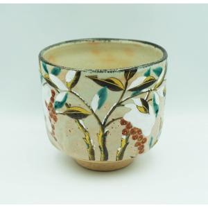 茶道具 水指 水差し ひな祭り 雪洞 ぼんぼり 共蓋の摘みは葉形(蓋2枚