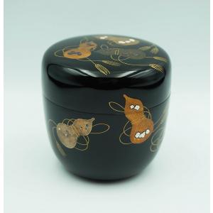 茶道具 棗 中棗 亀甲蒔絵 黒川和禅 桐箱 : 新古茶道具 さかい ヤフー店