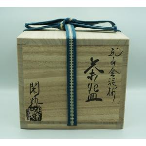 茶道具 茶碗 茶碗 色絵 紅白しだれ桜 東山深山 化粧箱 : 新古茶道具