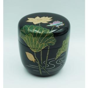 蒔絵師　宮田宗景　白塗糸蜻蛉蒔絵　中棗　茶道具 なつめ 棗 共箱 蒔絵師 宮田宗景 白塗糸蜻蛉蒔絵 中棗 茶道具 なつめ 棗 共箱