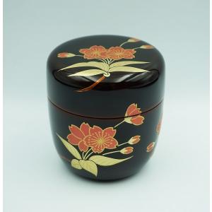 茶道具 なつめ お薄器 金輪寺茶器 2枚蓋 春の野 秋の野 宮田宗景作