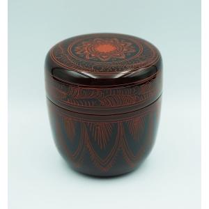 七宝焼、茶道具 花柄の棗 木箱付き 茶箱 利休茶箱 七宝つなぎ 雪月花 蒔絵 木製 漆塗 野点 茶道具