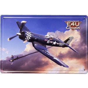 アメリカン レトロ ブリキ看板 アメリカン雑貨 アンティーク 戦闘機