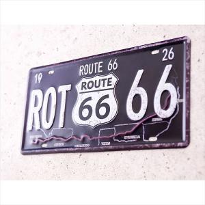 アメリカン レトロ ブリキ看板 アメリカン雑貨 アンティーク ROUTE66