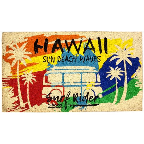 玄関マット コイヤーマット Hawaii アメリカ雑貨 ウエルカムマット 屋外 店舗 Sun Bea...