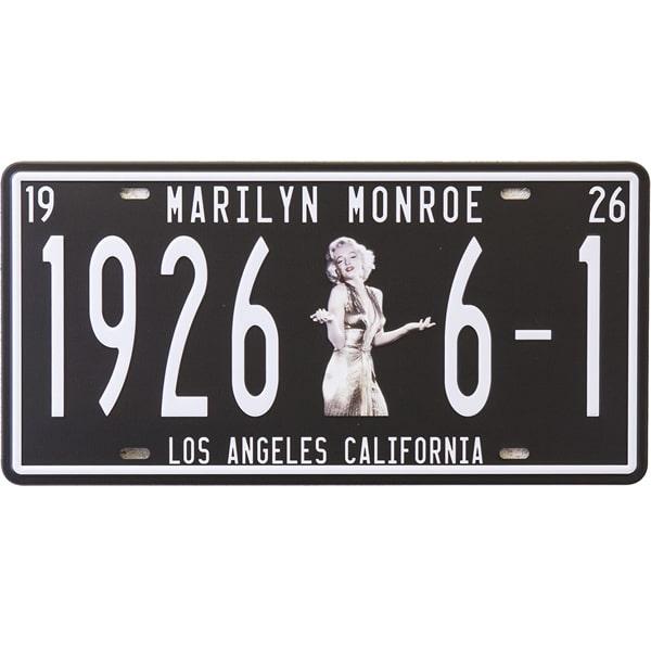 ライセンスプレート ブリキ看板 アンティーク マリリンモンロー Marilyn Monroe サイン...