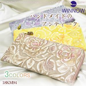 ラウンドファスナー 長財布 レディース 革 WINNOW ウィノー 18km94