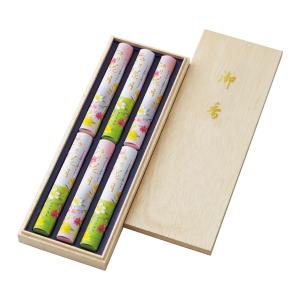 お線香 線香 ギフト  のし 包装 お悔み状無料  御香 ゆり花月 6把入 贈り物  ご進物 お中元 お歳暮 お供え 贈答用