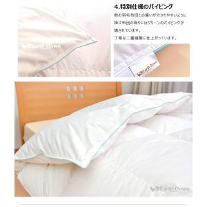 アースダウン 羽毛布団 セミシングル 羽毛掛け...の詳細画像4