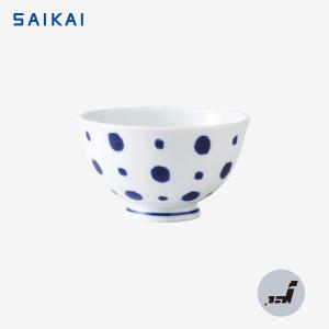 西海陶器 藍染 軽量飯碗 350ml 軽い 軽量 茶碗 お茶碗 ご飯 お皿 波佐見 波佐見焼 シンプル おしゃれ 食器 一人暮らし｜sakai-fukui