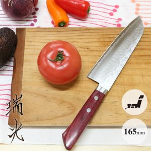 青紙スーパー ステン割込 三徳包丁 165mm 水牛八角柄 プレゼント