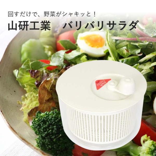 ギフト 日本製 サラダスピナー 野菜 水切り器 サラダ ボウル バリバリサラダ 便利グッズ 時短調理...