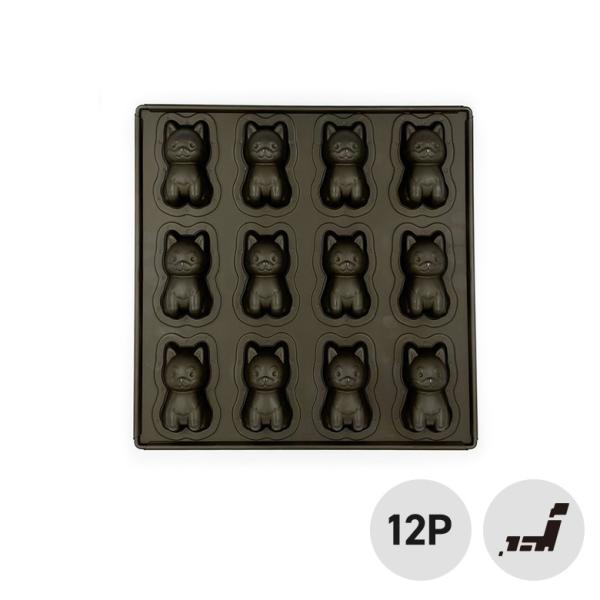 バレンタイン 松永製作所 MBテフロン加工柴犬のわん吉天板12P Lサイズ 柴犬 シバイヌ しばいぬ...