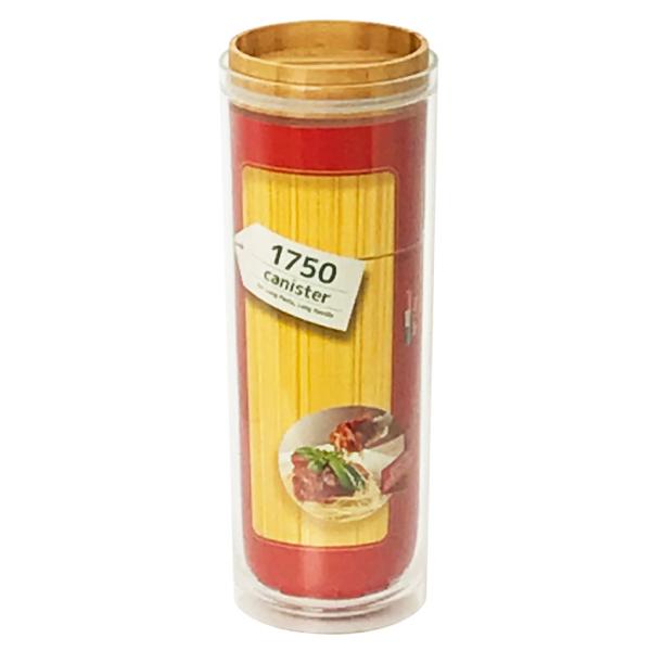 保存容器 1.75L 重なるキャニスター バンブー パスタケース オシャレ スパイス マカロニ スタ...