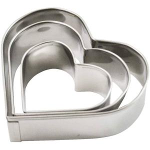 ハート型金属製型抜き 9個セット 貝印 クッキー型 ハート ステンレス製 抜き型 5個セット （ クッキー