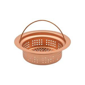 ガオナ GAONA GA-PB012 シンク用銅製ゴミカゴ 排水口のゴミ受け （殺菌効果・ヌメリ＆臭い防止・衛生的）