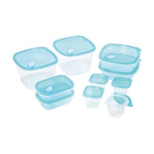 カクセー CB-10PC クリアブルーコンテナ ワンタッチ 10PCS : TOOLS