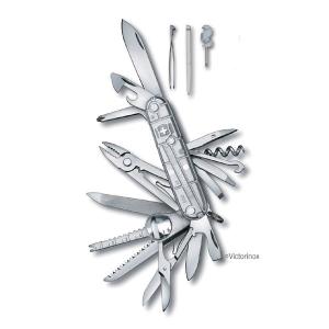 ビクトリノックス ナイフ Victorinox スイスチャンプシルバー 91mm #1.6794.T7 十徳ナイフ 10徳ナイフ マルチツール アウトドアナイフ スイス キャンプ｜sakai-fukui