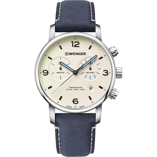 腕時計 メンズ WENGER ウェンガー URBAN METROPORITAN CHRONO レザー...