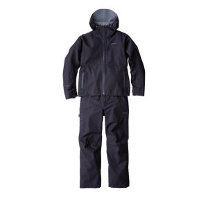 在有即配宅配便 シマノ GORE-TEX(ゴアテックス) ベーシックレインスーツ ブラック 3XLサイズ RA-017U｜sakai11101