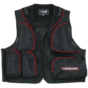 在有即配プラス便　プロマリン　ストリームメッシュショートベスト　LL　ブラック