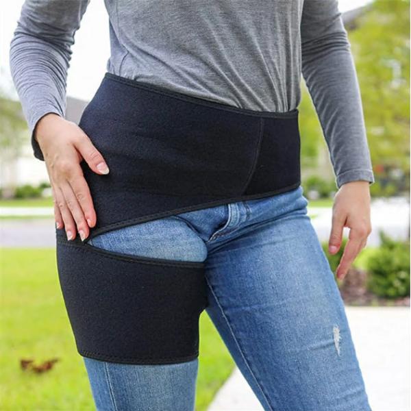 痛み緩和 ヒップブレース 坐骨神経用 圧縮 サポートラップ 太もも 引っ張り 股関節損傷 ハムストリ...