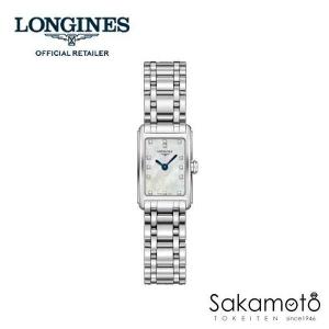 正規品ロンジンlongines「ドルチェヴィータ」スクエアケース　クォーツ腕時計　マザーオブパール文...