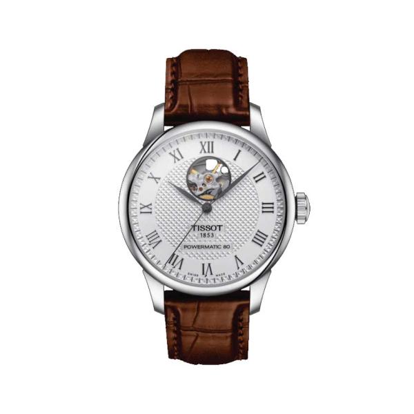 国内正規品TISSOT　ティソ　ル・ロックル　自動巻き　ホワイト文字盤　革ストラップ　パワーマチック...