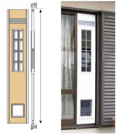 サカイペット産業 フリーペットドアＤＸ　ホワイト ＣＦＳ−１７５０「送料別途見積り,法人・事業所限定...