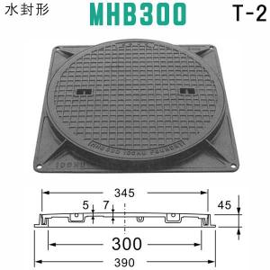 マンホール (品番：MHB500セット） 水封形マンホール鉄蓋セット 【蓋