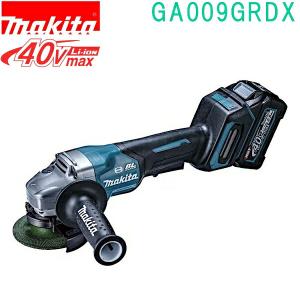 マキタ(makita)　GA009GRDX　40Vmax 100mm 充電式ディスクグラインダ バッテリBL4025×2本・DC40RA・ケース付 パドルスイッチ＋ブレーキ