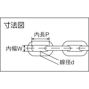 ■水本機械製作所 ステンレスチェーン 30m ...の詳細画像2