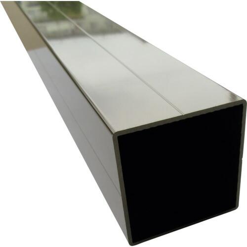 アルインコ　アルミ角パイプ角Ｒ２付Ｖ溝１本付５０Ｘ５０Ｘ１.６　ブラック　２ｍ　品番：HP303K　...