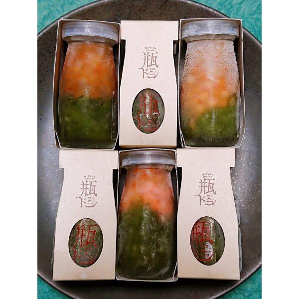 瓶ドン満腹5種6本セット〜いか、たこ、宮古トラウトサーモン、あわび、うにいくら(2本)〜