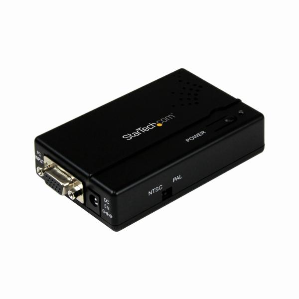 StarTech.com VGA2VID VGA-RCA/S-Video端子ダウンスキャンコンバータ...