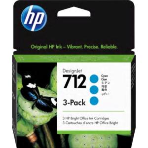 HP 純正 3ED77A HP712インクカートリッジ シアン 29ml×3