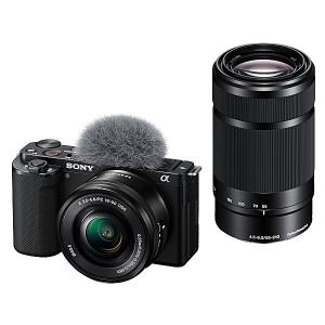 SONY 台数限定 ZV-E10Y/B デジタル一眼カメラ α VLOGCAM ZV-E10 ダブルズームレンズキット ブラック｜sakatsu-store