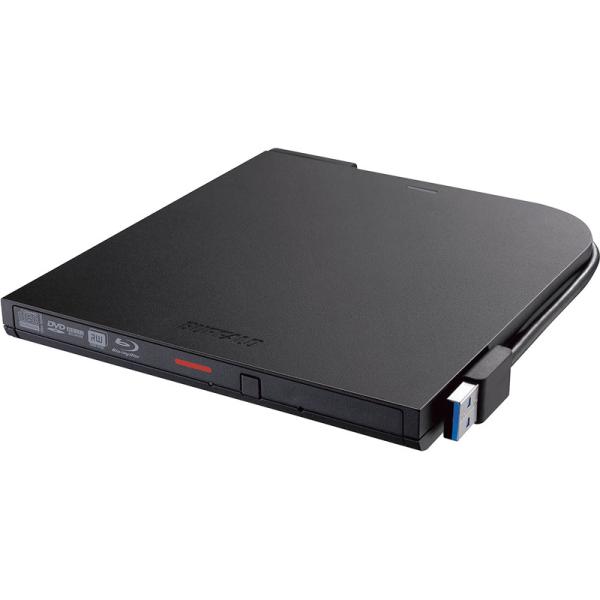 バッファロー BRXL-PTV6U3-BKB USB3.2(Gen1)対応 ポータブルBDドライブ ...