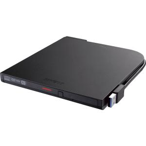 バッファロー DVSM-PTV8U3-BKB USB3.2(Gen1)対応 ポータブルDVDドライブ 書込ソフト添付 ブラック｜sakatsu-store