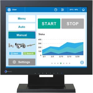 EIZO 在庫僅少 全国 FDX1502T-TBK 38cm型タッチパネル装着カラー液晶モニター DuraVision FDX1502T-T ブラック