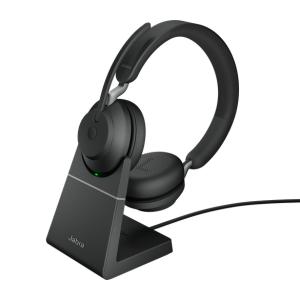 GNオーディオ 正規販売店 26599-989-889 Jabra 無線ヘッドセット USB-C 両耳 UC認定 充電スタンド付「Jabra Evol｜sakatsu-store