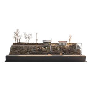 函館本線　姫川駅　：立川伸　塗装済完成品　N(1/150)
