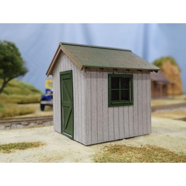 OS-2A　番小屋　Small Hut　：　からくりラボ　未塗装キット　O(1/48)