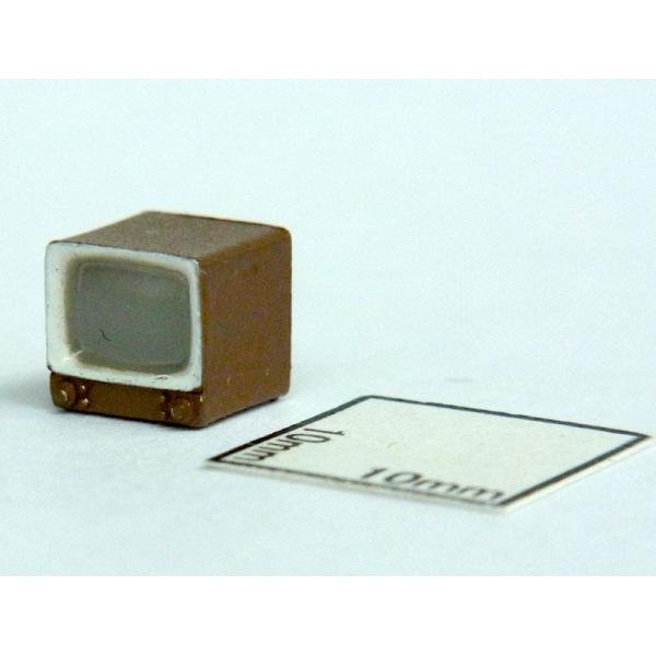 ブラウン管式　テレビ　旧型　塗装済み　：エコーモデル　塗装済み完成品　HO(1/80)　1421