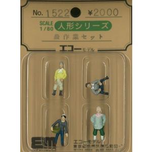 馬に牽かれる野菜かごを乗せた平台荷馬車 ：プライザー 塗装済完成品