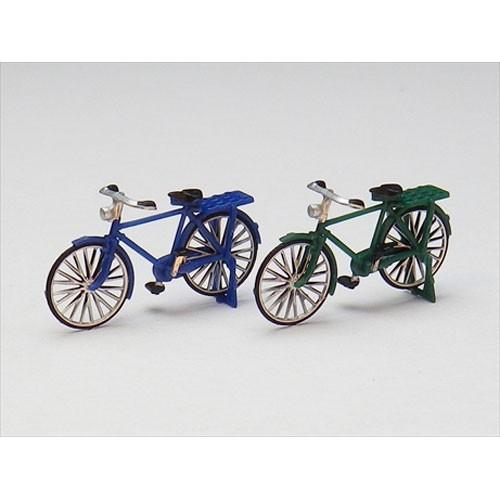 自転車（青/緑各1台入り）　：エコーモデル　塗装済完成品　HO(1/80)　5002